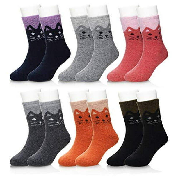 Children's Soft Thick Wool Socks Kid Boy Girls Toddler Thick Cotton Thermal Warm Winter Crew Socks 6 Pairs Children's Soft Thick Wool Socks Kid Boy Girls Toddler Thick Cotton Thermal Warm Winter Crew Socks 6 Pairs